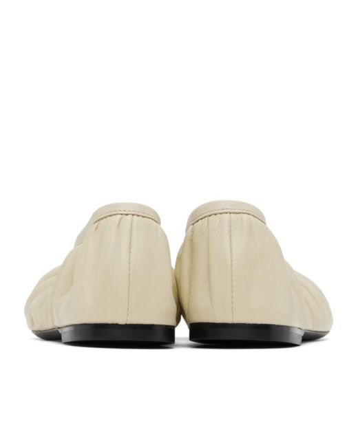 Totême Natural Totême Gathered Ballerina Flats