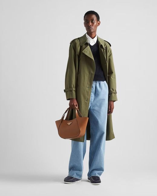 Prada Brown Medium Leather Tote Bag