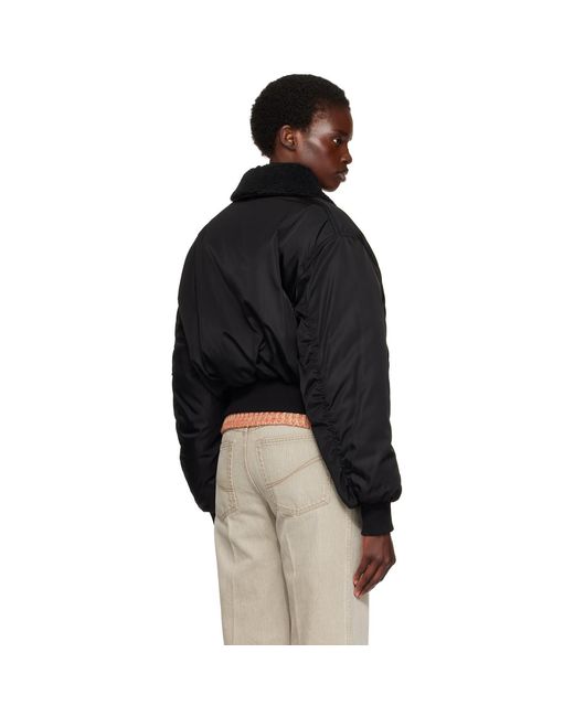 Stella McCartney Black Collared Pilot Jacket
