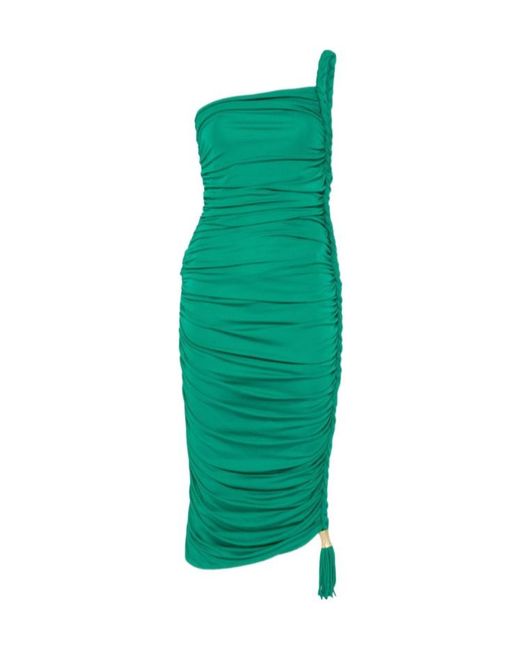 Jonathan Simkhai Green Pleated Midi Dress