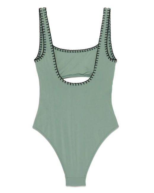 Nanushka Green Sorena Swimsuit