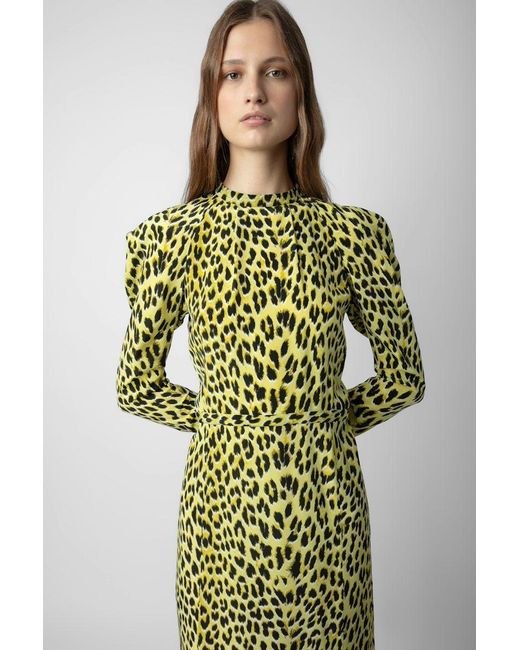 Zadig & Voltaire Green Long-Sleeved Dress