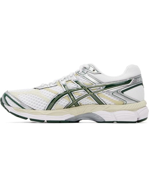 Asics White Gel Cumulus 16 Running Shoes for men