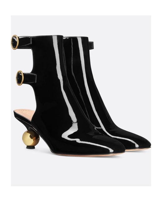Dior Black D-Idole Heeled Ankle Boot