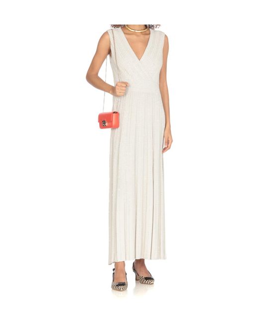 D.exterior White Sleevless Flash Dress