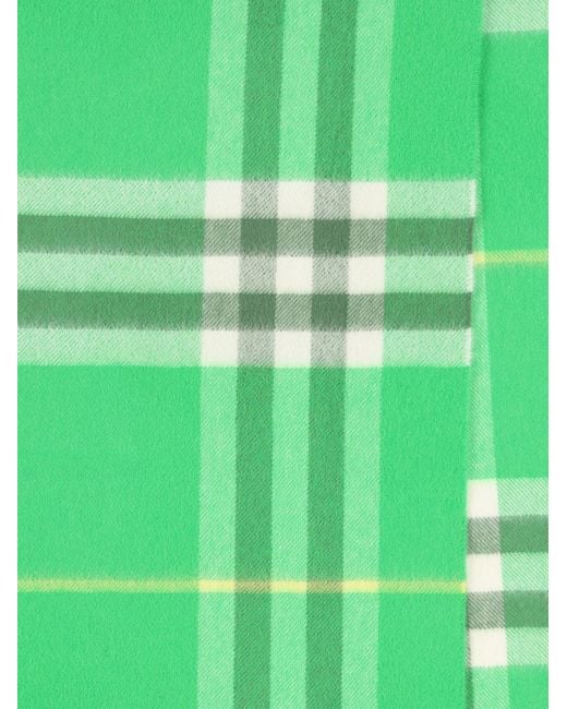 Burberry Green Plaid Scarf