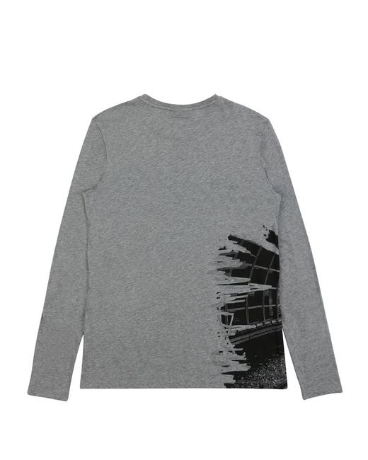 Karl Lagerfeld Gray Printed T-Shirt for men