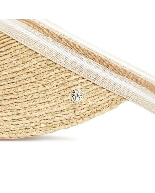 Helen Kaminski Natural Bianca Striped Sun Visor Hat