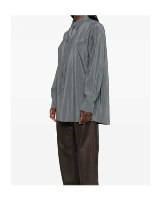 Lemaire Gray Point-Collar Shirt