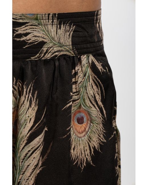 Zimmermann Black Patterned Casual Trousers