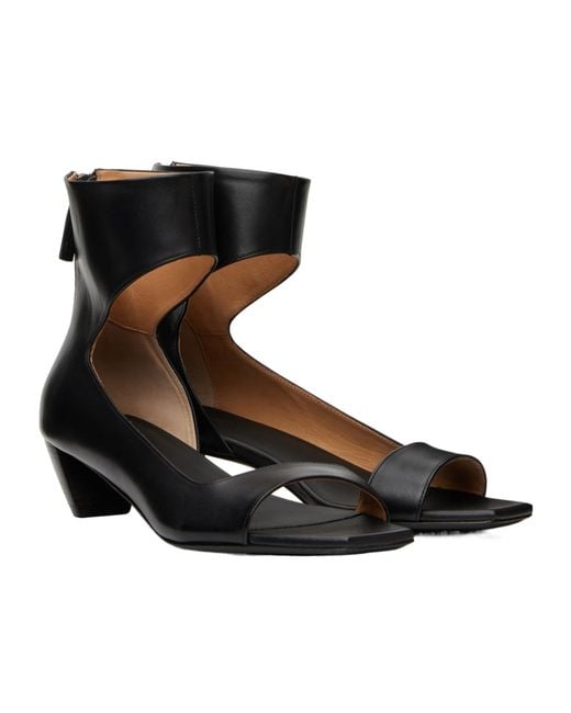 Marsèll Black Leather Sandals