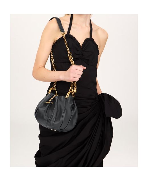 Chloé White Chloé Plissé Chain Pleated Shoulder Bag