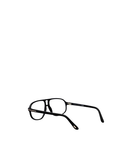Tom Ford White Eyewear Aviator Frame Glasses for men