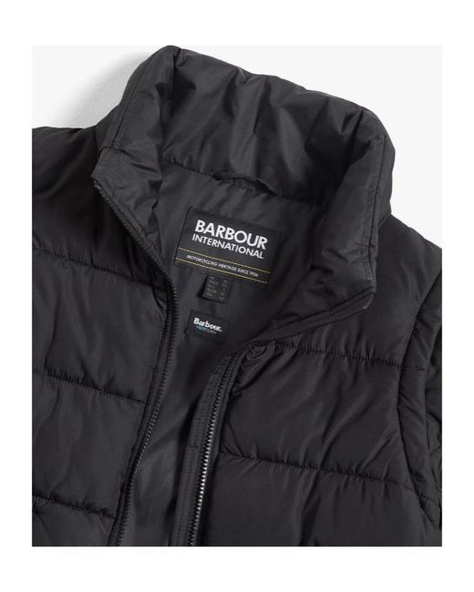 Barbour Black Webber Convertible Puffer Jacket