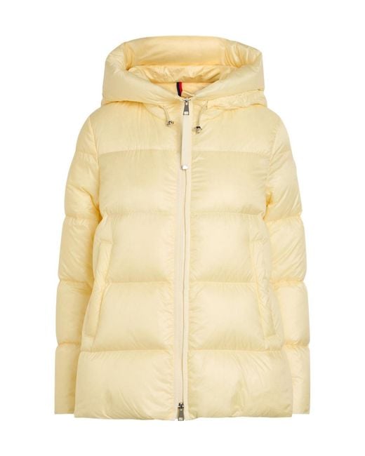 Moncler Natural Serrites Hooded Padded Nylon Jacket