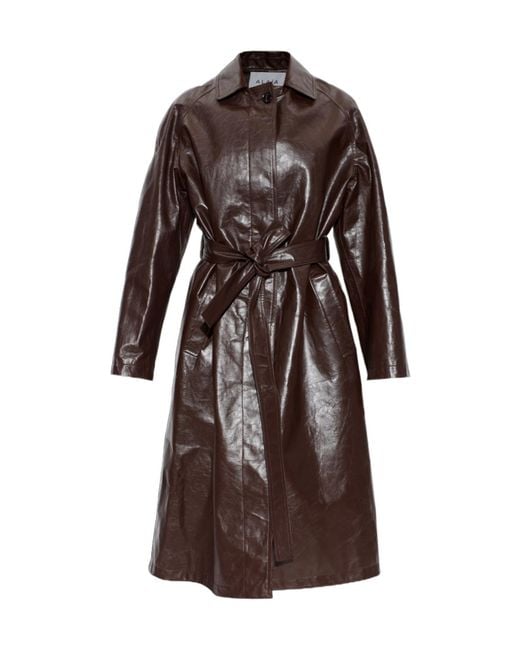 Alaïa Brown Long-Sleeved Coat