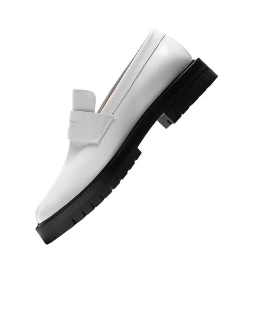 Maison Margiela White Tabi Loafers