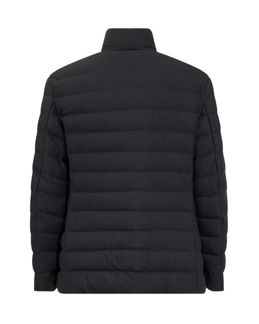 Giorgio Armani Black Padded Zip-Up Down Jacket for men