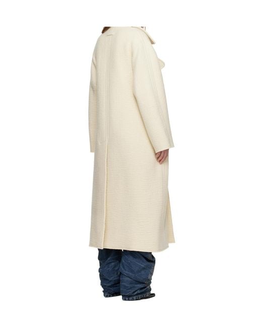 Jean Paul Gaultier Natural The Long Gaultier Double-Breasted Coat