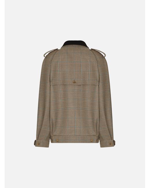Blazé Milano Brown Saona Chausie Check-Pattern Jacket