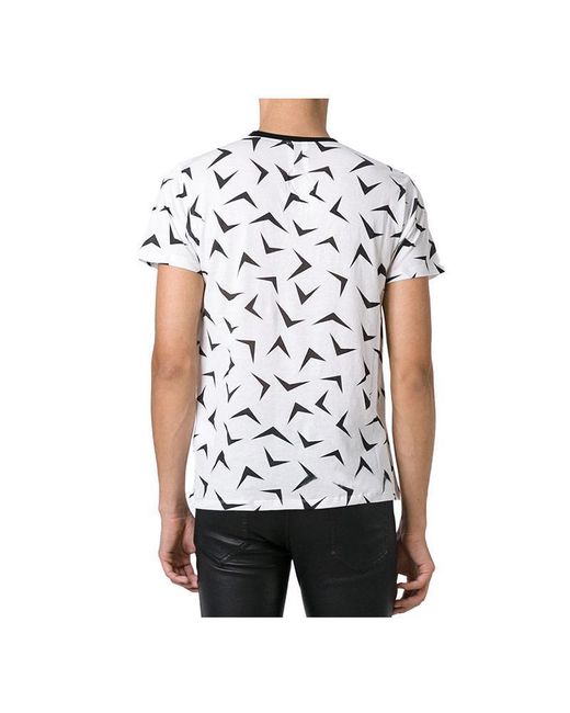 Saint Laurent White Printed T-Shirt for men
