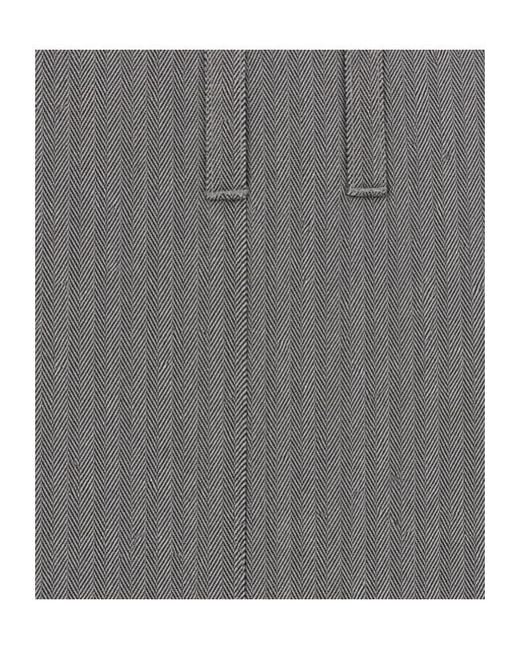 Alberta Ferretti Gray Casual Trousers With Belt Loops