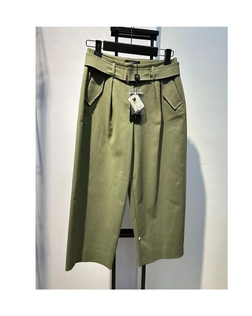 Weekend by Maxmara Green Logo Casual Pants