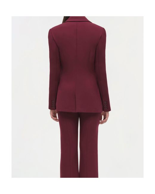Jonathan Simkhai Purple Long-Sleeved Suit Coat