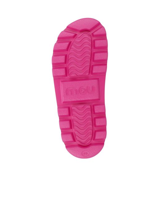 Mou Purple Eva Logo-Embossed Slides