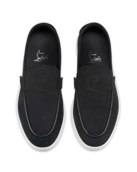 Christian Louboutin Black Round-Toe Loafers for men