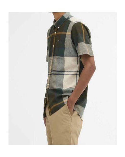 Barbour Green Short Sleeve Shirts for men