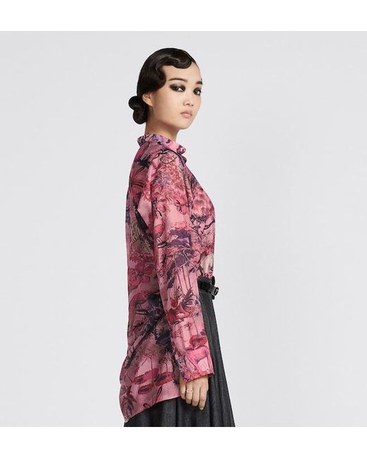 Dior Red Blouse