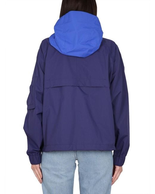 K-Way Blue Rd Zip-Up Hooded Jacket for men