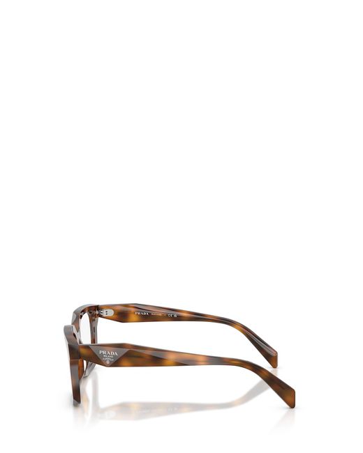 Prada White Eyewear Square Frame Glasses