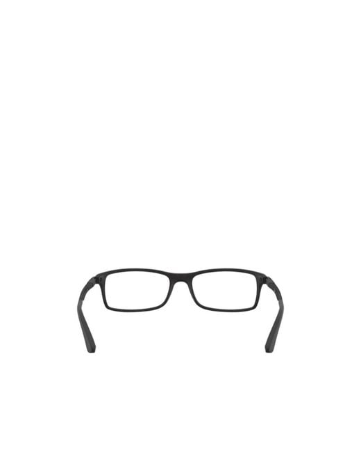 Ray-Ban White Rectangular Frame Glasses for men