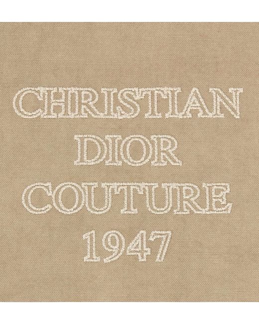Dior Natural Homme Logo Embroidered Zip-Up Hoodie for men