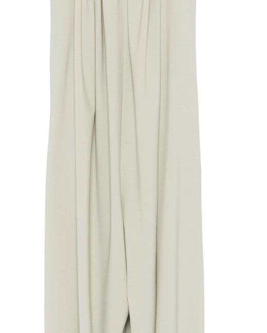 Alysi White Spaghetti-Strap Jumpsuit