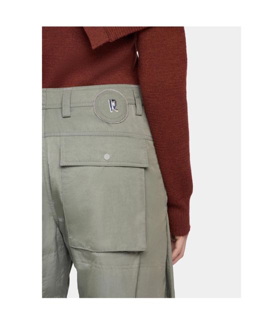 Rabanne Gray Rabanne Pleated Button Fastened Trousers