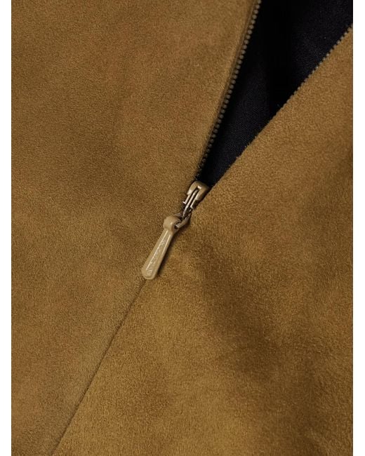 Khaite Natural Jett Suede Mini Skirt