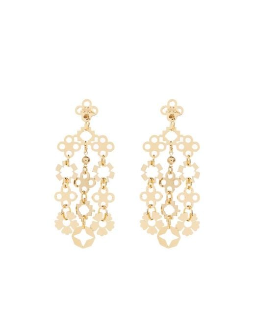 Tory Burch Metallic Pendant Earrings