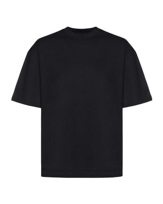 Dondup Black Oversized Crew Neck T-Shirt for men