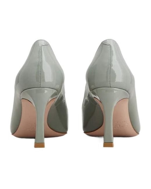 Roger Vivier White Trompette Buckle Pumps