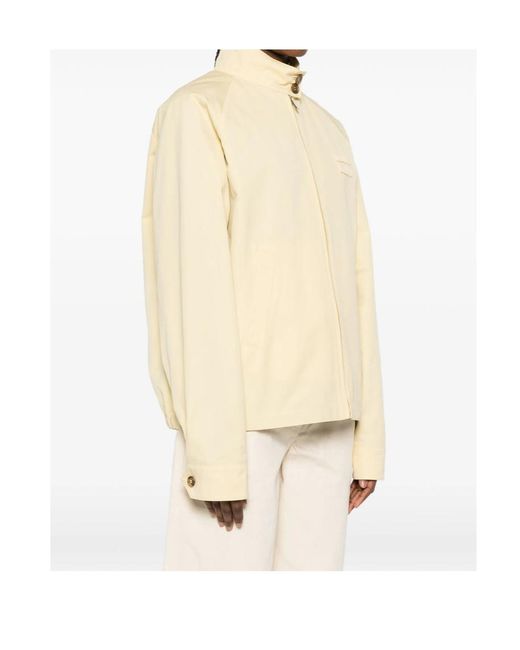 Miu Miu Natural Long-Sleeved Zipped Jacket
