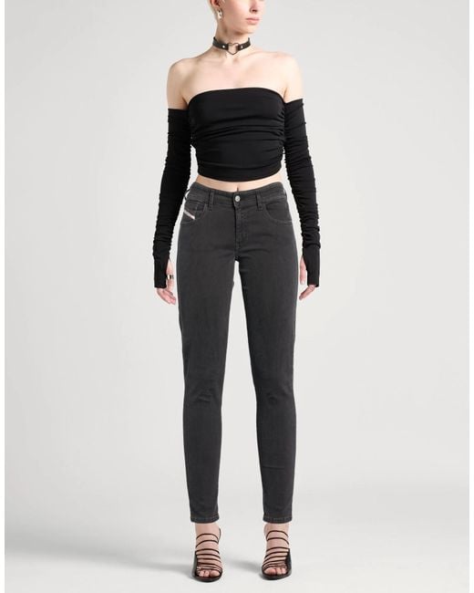DIESEL Black Denim Trousers