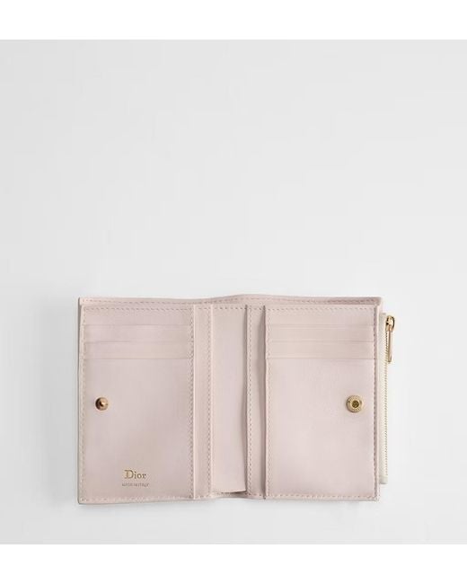 Dior White Qixi Lady Dahlia Wallet