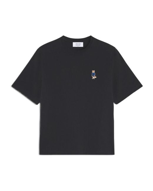 Maison Kitsuné Black Maison Kitsuné Dressed Fox Comfort T-Shirt