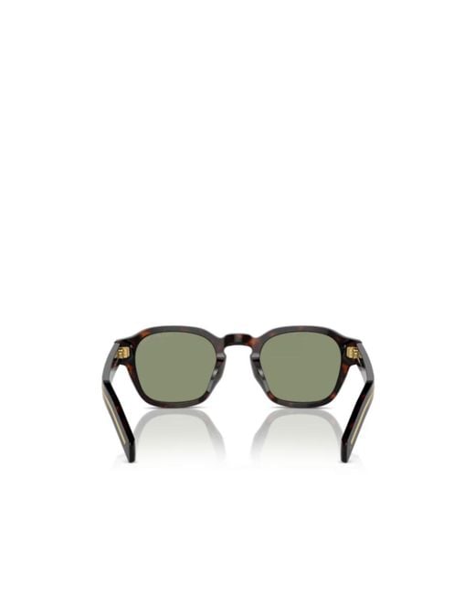 Prada Metallic Eyewear Square Frame Sunglasses for men