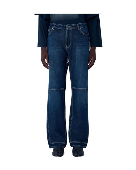 Jean Paul Gaultier Blue The Cut-Out Jeans for men