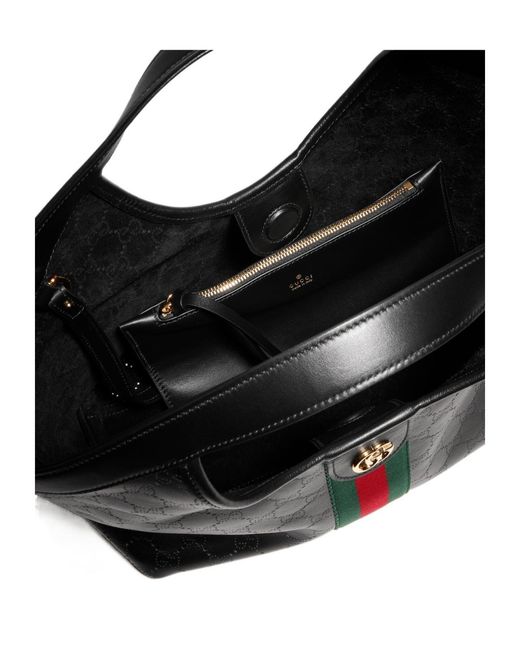Gucci Black Giglio Small Tote Bag