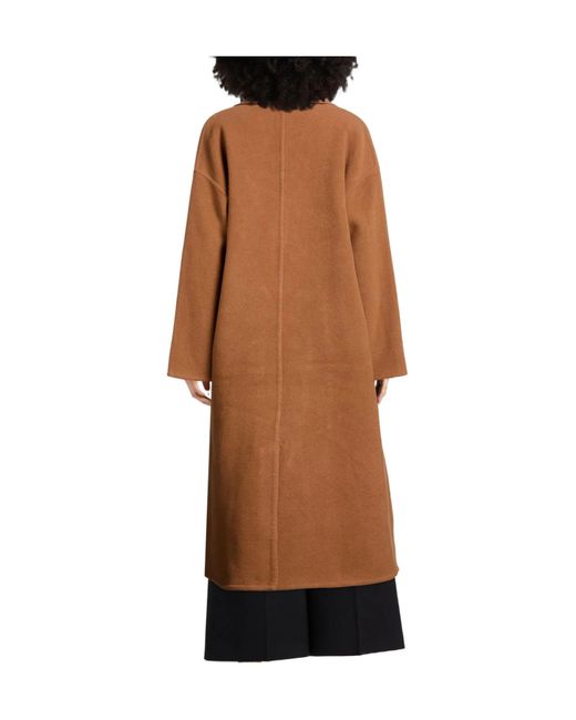 Rag & Bone Brown Double- Long-Sleeved Coat